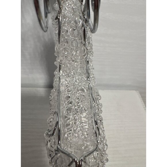 Wire Spiral Antler Reindeer Decorative Clear & Silver 8.75" Tall Christmas Decor - Picture 6 of 8